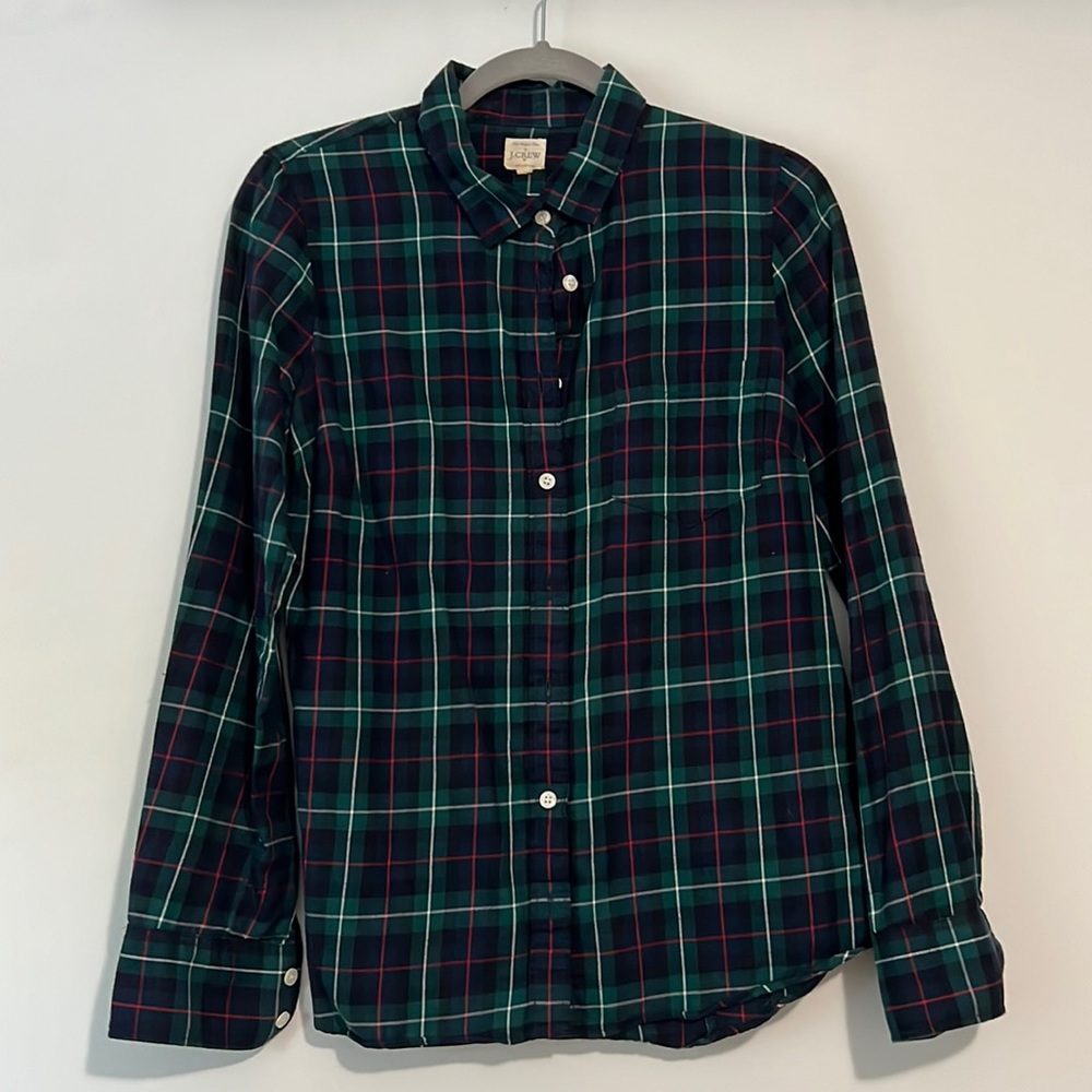 J Crew plaid button down